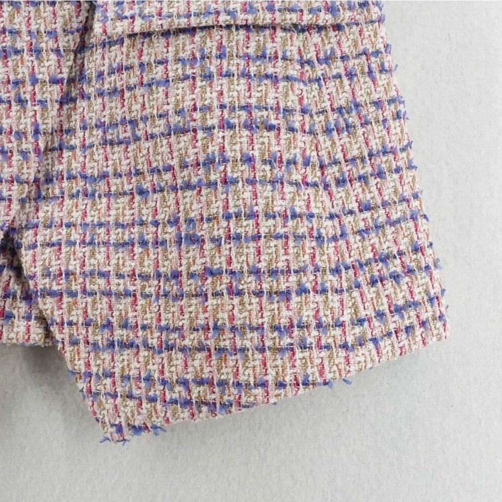 Veronica Beard Pink and Blue Tweed Blazer - Picture 14 of 15